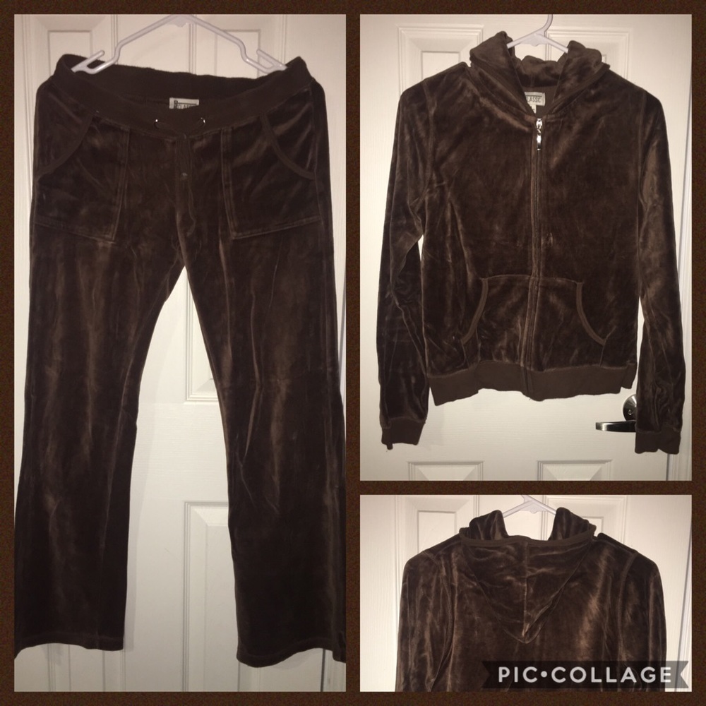 Brown Fleece Jogging Suit